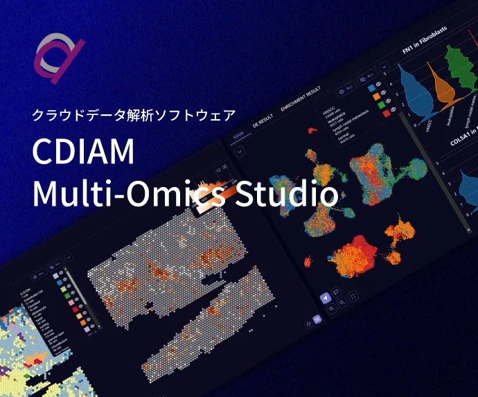 クラウドデータ解析ソフトウェア CDIAM Multi-Omics Studio