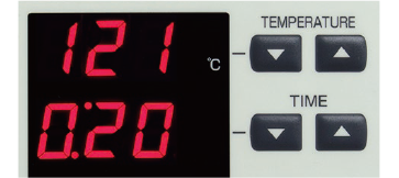 Set TIME and TEMPERATURE.