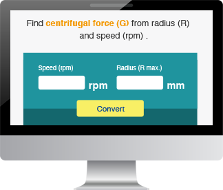 Centrifugal G Force Conversion App