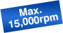 Max. 15,000rpm