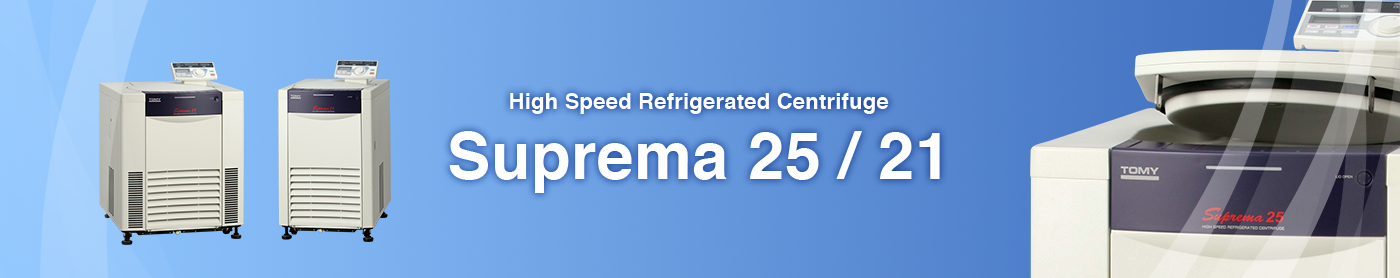 High Speed Refrigerated Centrifuge Suprema 25 / 21