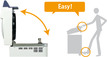 Easy operation using the “Top-open lid”