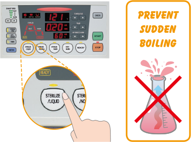 prevent sudden boiling